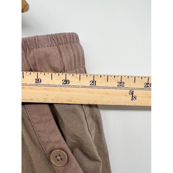 Lane Bryant Women's Pull On Bermuda Shorts Dark Khaki Elastic Waist Size 22/24 - Picture 4 of 5